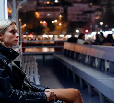 Street furniture in Australia, bus shelters, and security bollards creating a safer and more welcoming public streetscape at night.
